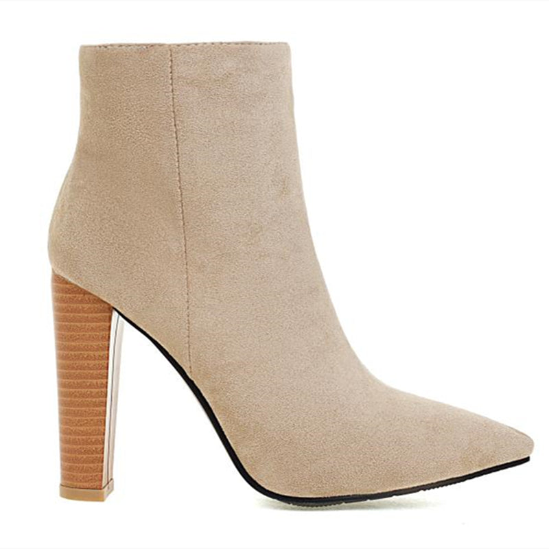 Gorgeous Earth Tone Suede Ankle Boots