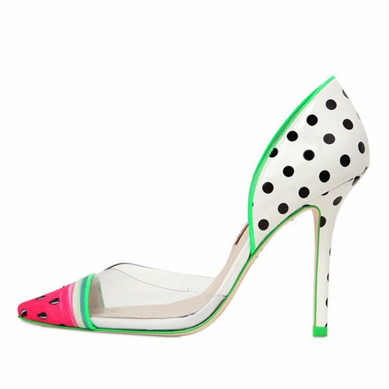 Watermelon Print Stiletto Pumps