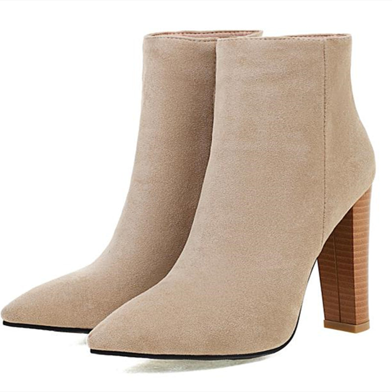 Gorgeous Earth Tone Suede Ankle Boots