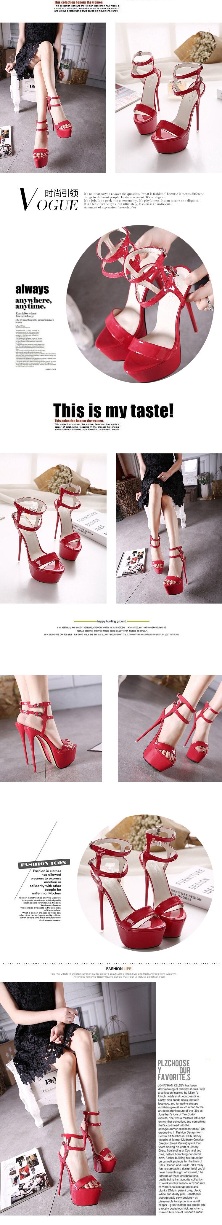 Ultra-high Platform Sandals