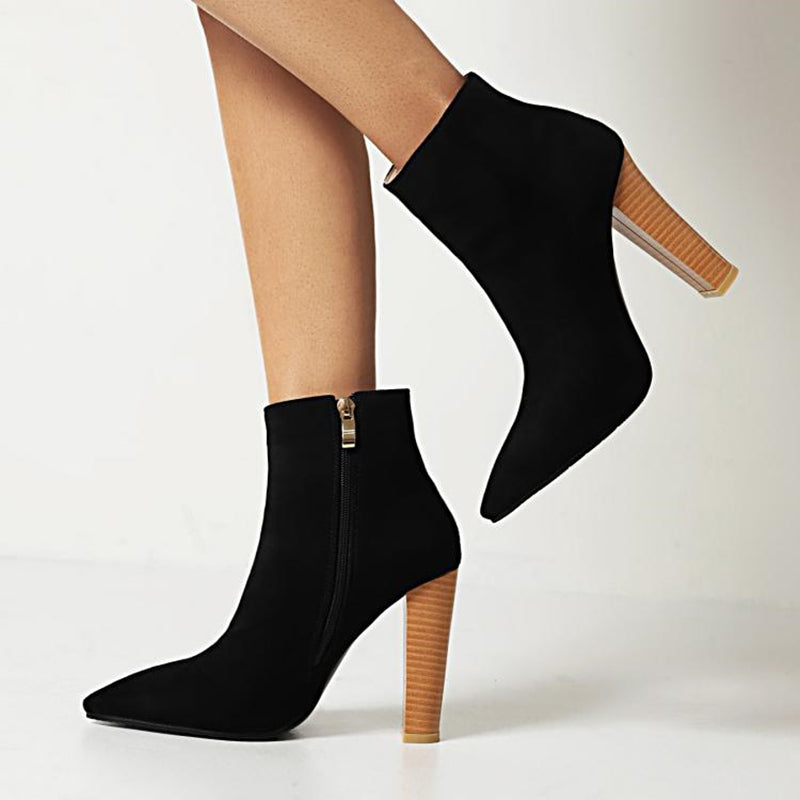 Gorgeous Earth Tone Suede Ankle Boots