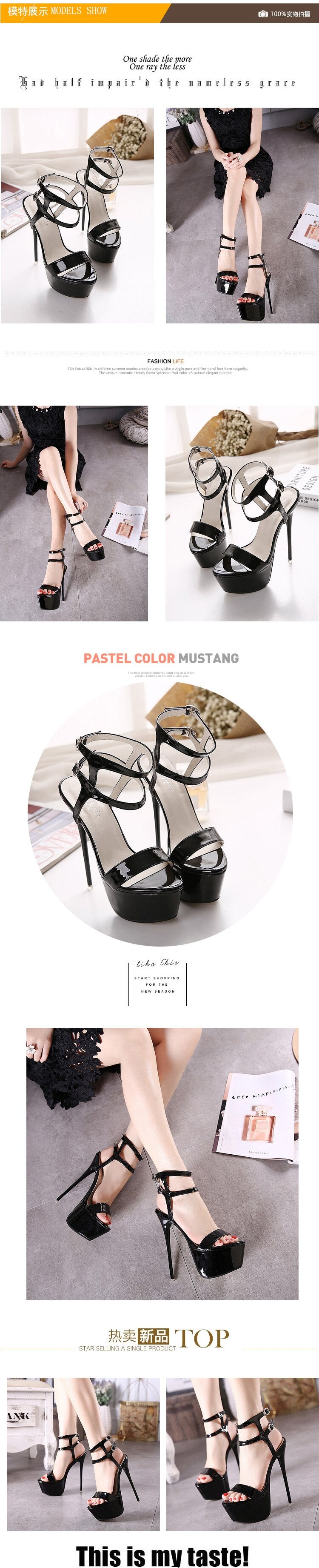 Ultra-high Platform Sandals