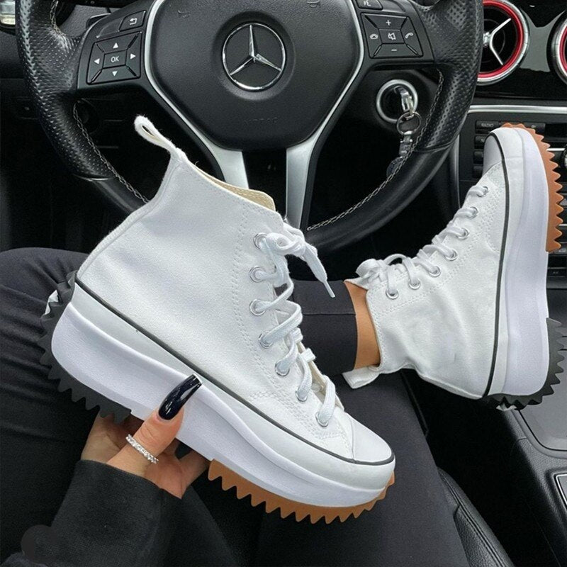 High Top Canvas Sneakers