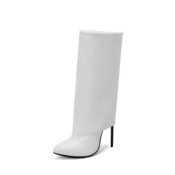 Mid-Calf Hoof Heel Boots