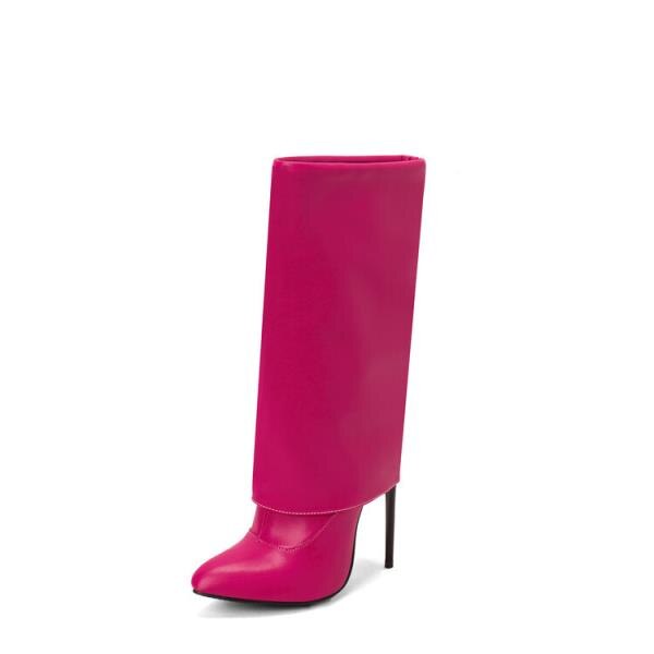 Mid-Calf Hoof Heel Boots