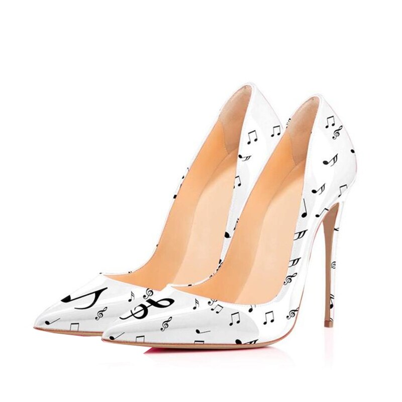 Music Notation Stiletto Pumps