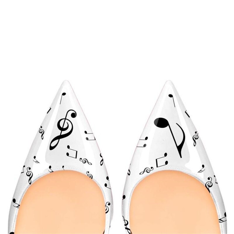 Music Notation Stiletto Pumps