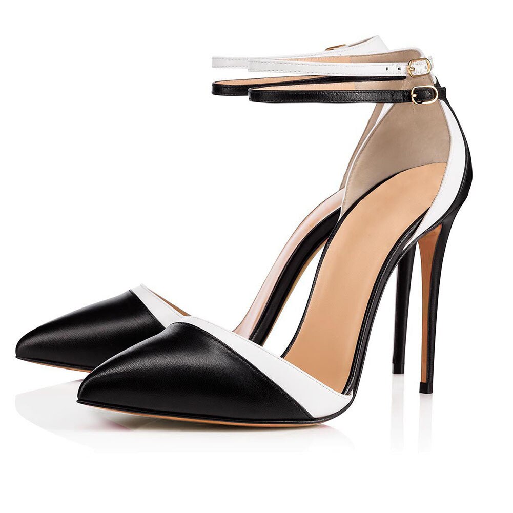 Two-tone Cover Heel Pumps