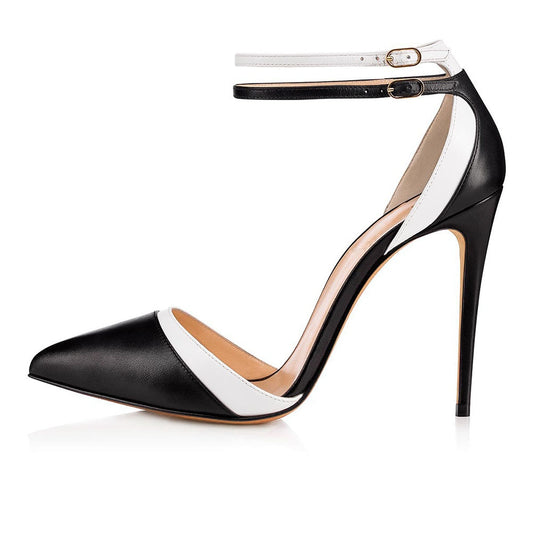 Two-tone Cover Heel Pumps