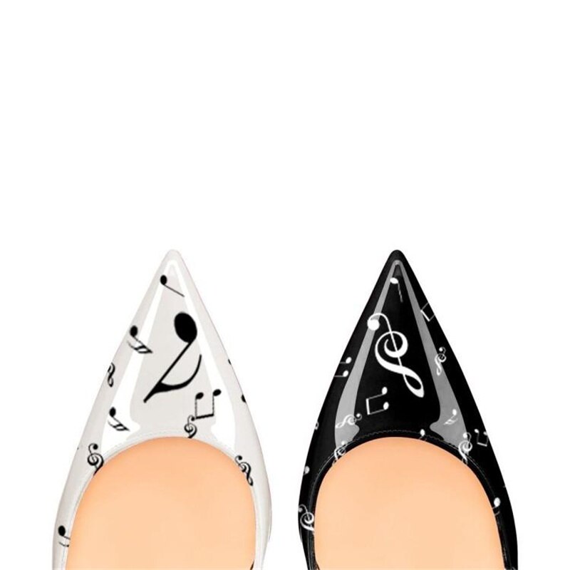 Music Notation Stiletto Pumps