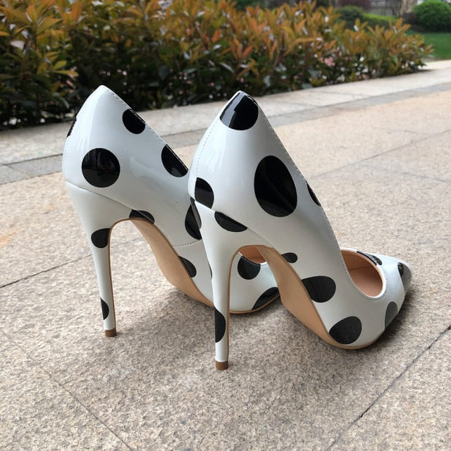 Sexy Polka Dot Print Stiletto High Heels