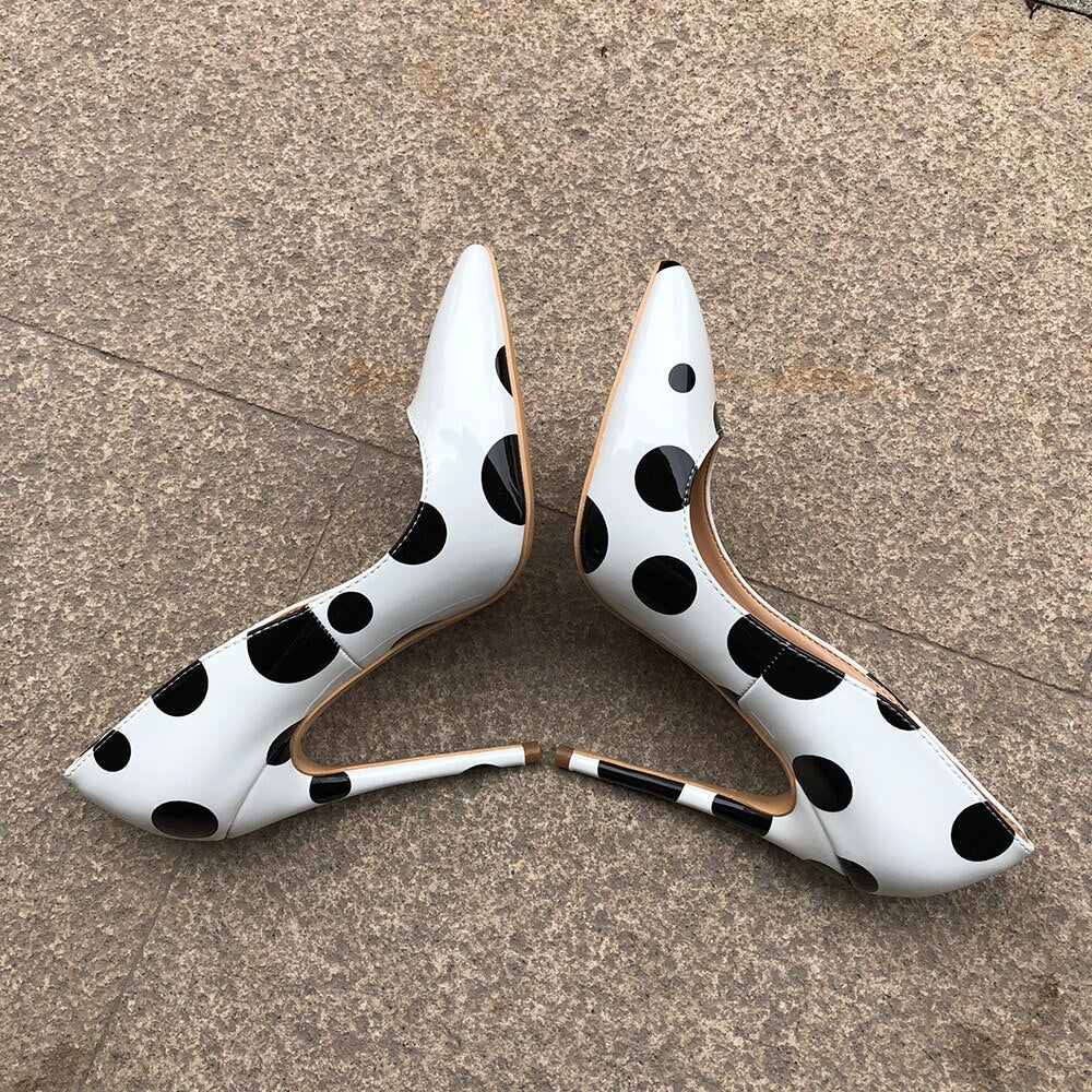 Sexy Polka Dot Print Stiletto High Heels