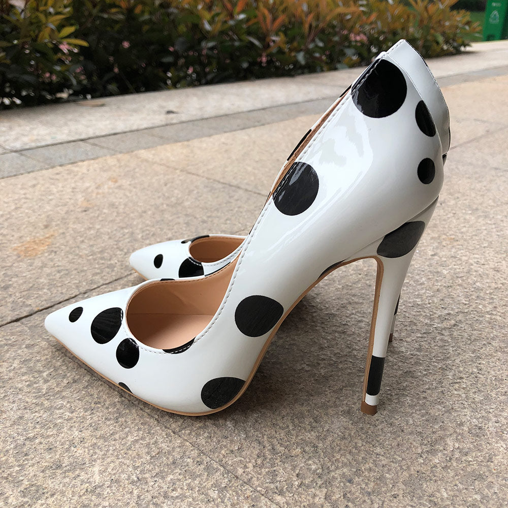 Sexy Polka Dot Print Stiletto High Heels